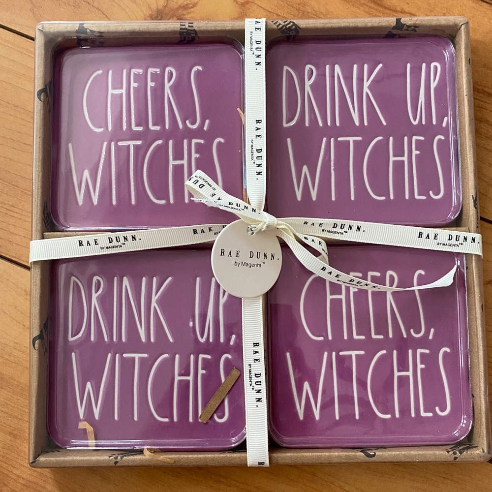 Rae Dunn Halloween Coasters